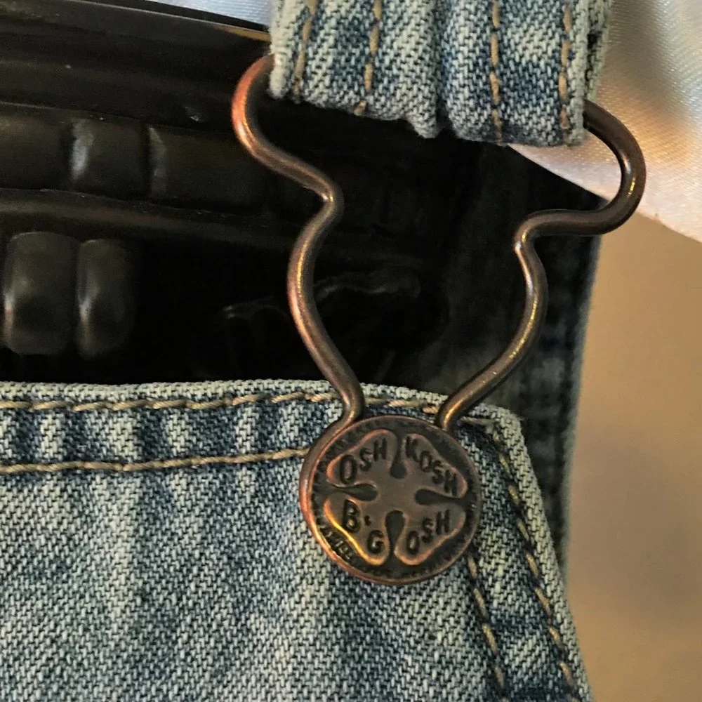 OSHKOSH Felt Logo Denim Overalls | 18M